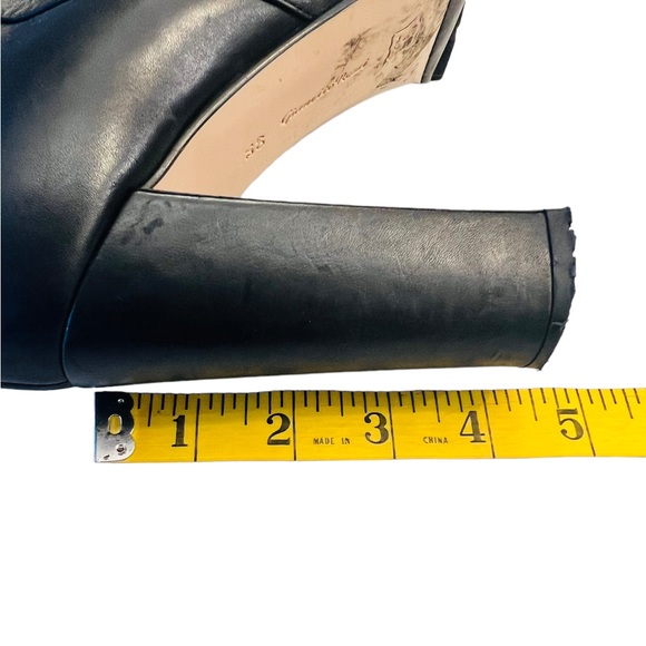 Gianvito Rossi Heel Leather Bootie Size 40 1/2 Made in Italy Zipper Side Closure - Picture 7 of 13